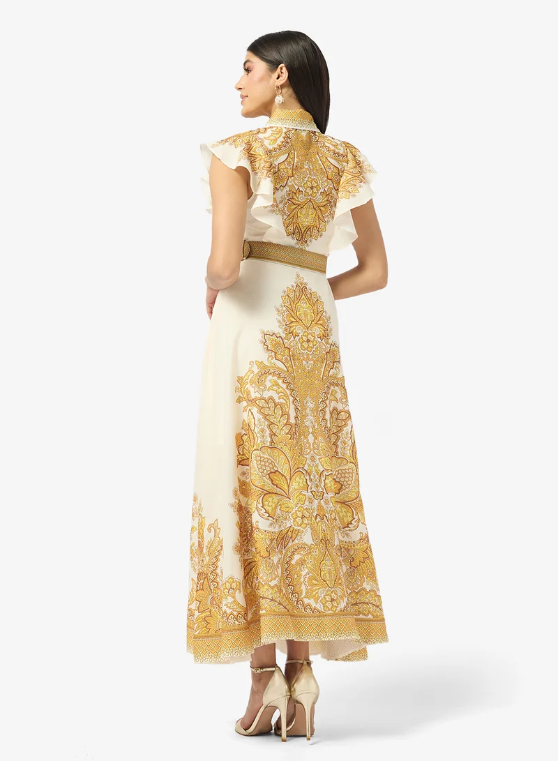 ايلا فستان بطبعة تجريدية