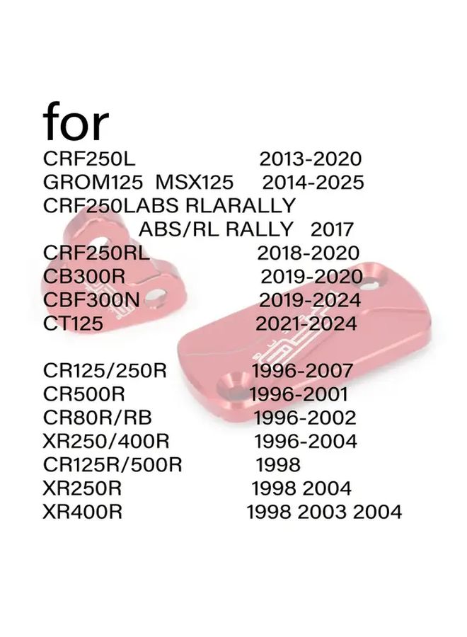 Red Dirt Bike Brake Fluid Reservoir Cap Cover For Honda CRF250L CR125 CRF250R CR500R XR250 400R GROM125 MSX125 - Image 3
