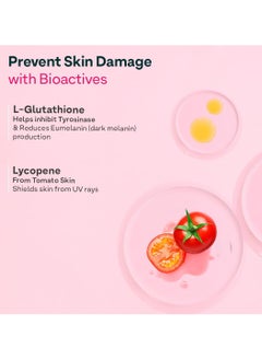 OZiva Bioactive Glutathione Tablets Radiant Skin  L Glutathione Vitamin C Lycopene Skin Glow Anti Pigmentation Strawberry Swirl 30 Effervescent Tablets Pack of 2  - Image 3