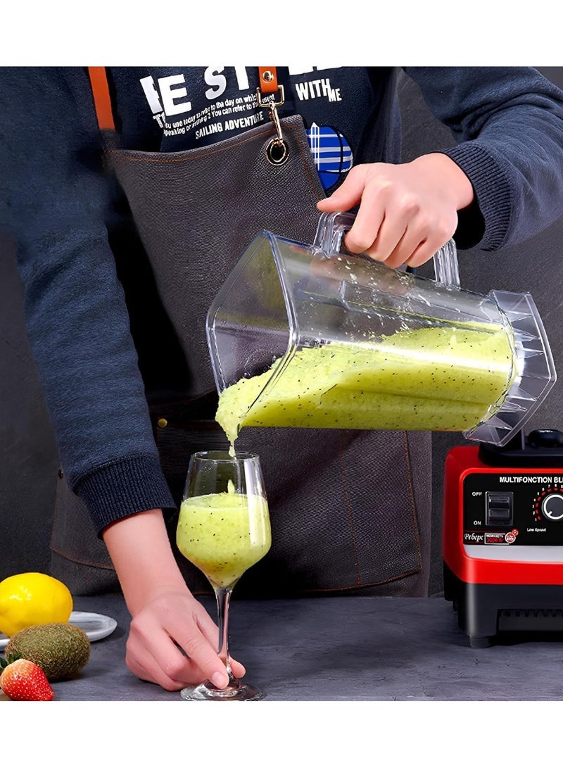 زمزين خلاط زامزين، عصارة، صانعة عصائر، خلاط ومطحنة عالي التحمل، شفرات من الفولاذ المقاوم للصدأ، وعاء سعة 2.5 لتر، 4500 واط، سحق الثلج، المكسرات، والبذور. تقنية ألمانية مثالية للعصائر، المخفوقات، المهروسات، والطحن. - Image 3