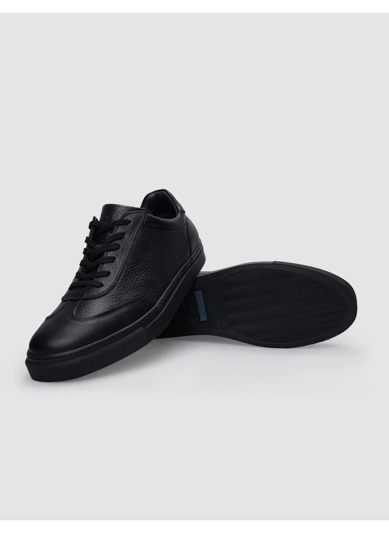 Cabani Leather Black Lace-Up Men's Sneaker