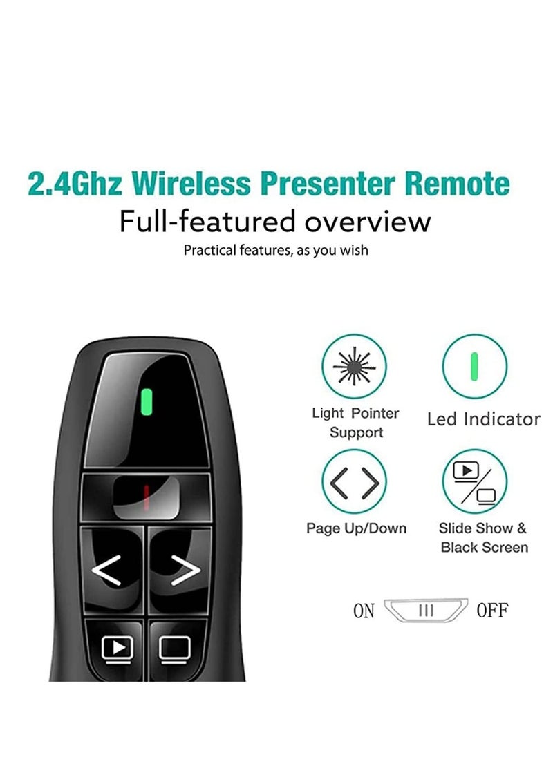 Generic Wireless USB Powerpoint Presentation Flip Pen Remote Black  - Image 2