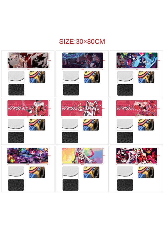 Inferno Inn Perimeter Printed Mouse Pad Cartoon Anime Non-Slip Super Large Edge Locking Mouse Pad Office Desk Mat-Color:30*80cm-Pattern:tm-4414  - Image 2