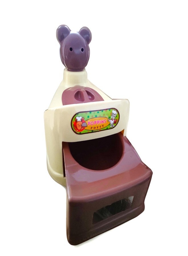 MOLTRES - POPPINS Baby Potty Training Toilet Seat with Removable Tray, Lid For Boy And Girl Kids (Age 6 Mths to 3 Year) Potty Seat/Potty Box (Brown) - Image 4