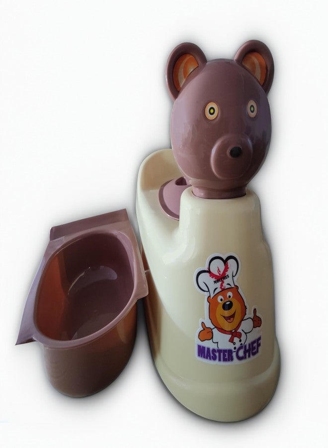 MOLTRES - POPPINS Baby Potty Training Toilet Seat with Removable Tray, Lid For Boy And Girl Kids (Age 6 Mths to 3 Year) Potty Seat/Potty Box (Brown) - Image 1