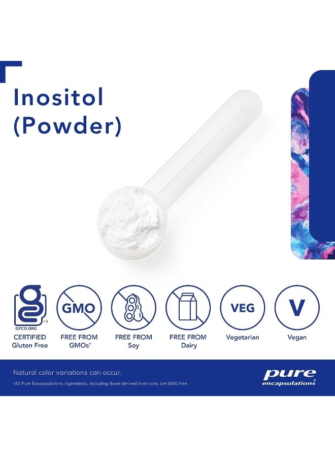 Pure Encapsulations Inositol (Powder) - Supplement to Support Energy, Nervous System & Ovarian Function* - with Myo-Inositol - 8.8 Ounces - Image 3