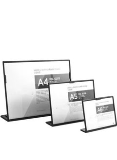 Eckek Eckek  ABS Plastic Sign Holder，Menu Displays L Shape Sign Stand  - Image 2