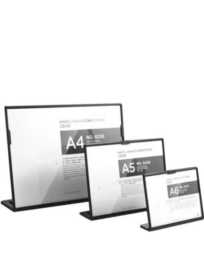 Eckek حامل لافتات من بلاستيك ABS، حامل لافتات على شكل L لعرض القوائم - Image 2