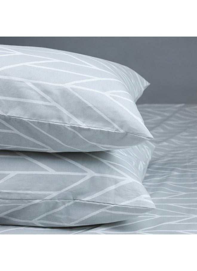 Home Box Malta Centrum 3-Piece Printed Cotton Super King Duvet Cover Set 240 x 220 cm  - Image 5