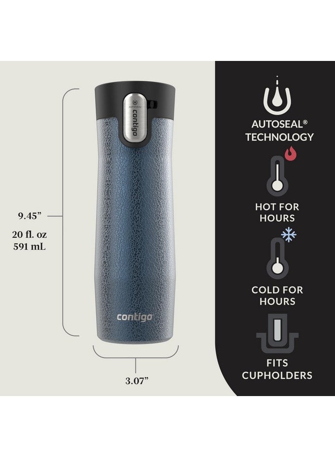Contigo® AUTOSEAL® West Loop Vacuum-Insulated Stainless Steel Travel Mug with Easy-Clean Lid, 20 oz, 2-Pack - Image 2