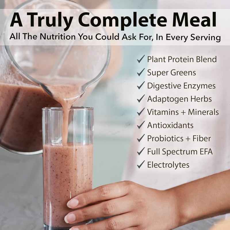 PlantFusion Complete Meal Replacement Shake  Plant Based Protein Powder with Superfoods Greens  Probiotics  Vegan Gluten Free Soy Free NonDairy No Sugar NonGMO  Chocolate Caramel 1 lb - Image 4