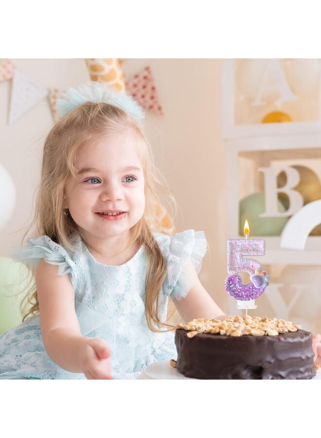 LAMAY Number birthday candles, pet-themed number candles, luxurious cake decorations, perfect for pet birthday parties and anniversaries (number 5). - Image 5