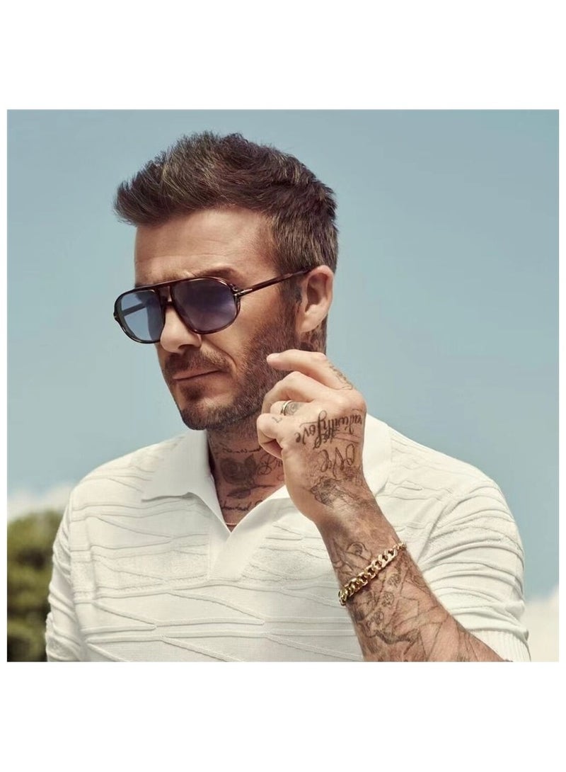 Anna Fashionable Double Beam UV Protection Pilot Sunglasses - Image 4