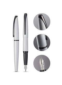 Cross Atx Brushed Metallic Refillable Fountain Pen Medium Nib Includes Premium Gift Box Brushed Chrome  - Image 3