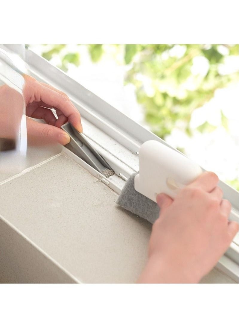 2 in 1 Groove Cleaning Tool Window Frame Door Groove Cleaning Brush Sliding Door Track Cleaning Tools Hand-held Crevice Cleaner - Image 3