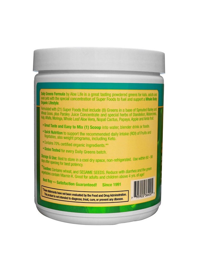 Daily Greens Powder Qaicertified Organic Health Supplement Antioxidants 21 Fruits Veggies  Herbs Including Aloe  Nopal Cactus Lowcalorie Ketofriendly Glutenfree 30 Servings - pzsku/Z30A0635D747EE6081E5AZ/45/_/1695133765/751eebbd-6b0a-4d48-904f-cb525a701328