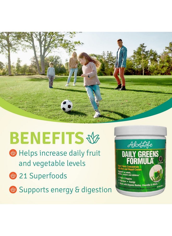 Daily Greens Powder Qaicertified Organic Health Supplement Antioxidants 21 Fruits Veggies  Herbs Including Aloe  Nopal Cactus Lowcalorie Ketofriendly Glutenfree 30 Servings - pzsku/Z30A0635D747EE6081E5AZ/45/_/1695133777/0b783bdd-dfc0-453d-8491-9dcb3d3208cf