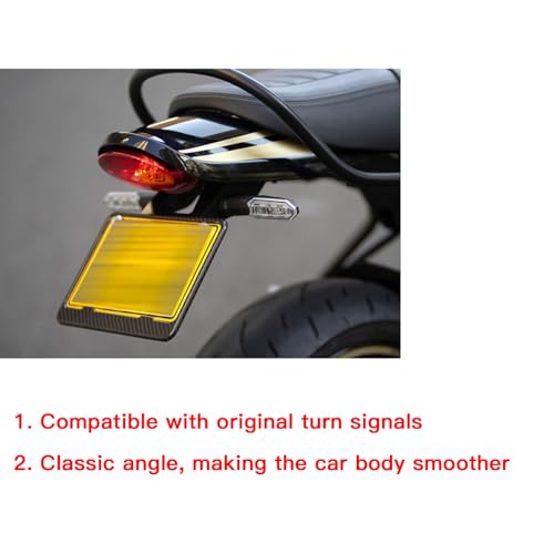 LEDISHUN Motorcycle Tidy Tail Fender Eliminator License Plate Bracket Holder with LED License plate light Fit For Kawasaki Z900RS z900 rs Z900RS Cafe 20172024 Compatible with OEM Turn Signal Light - Image 3