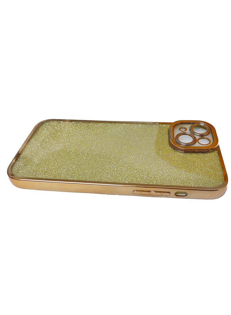 iPhone 15 Case Cover For Women Girls Glitter Luxury Flexible Plating Shockproof Full Camera Lens Protective Protection Accessories Phone Back Cover
