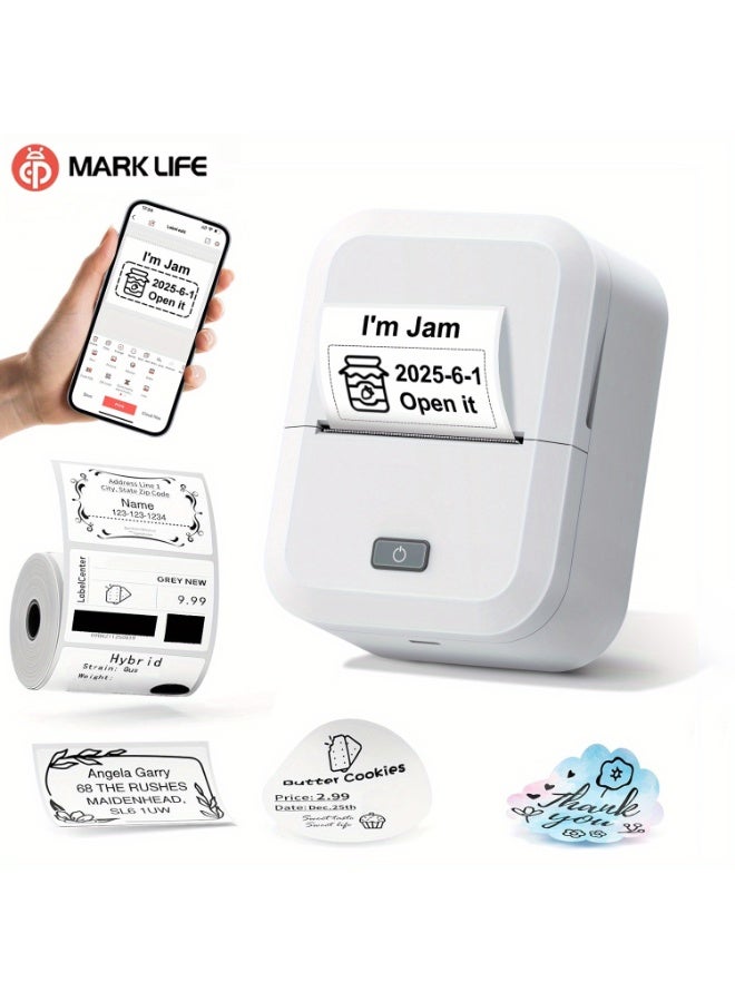 Marklife X2 Thermal Label Printer 2 Inch Portable Mini Self-adhesive Maker RFID Auto-Recognize Label Printing Sticker Machine - Image 1