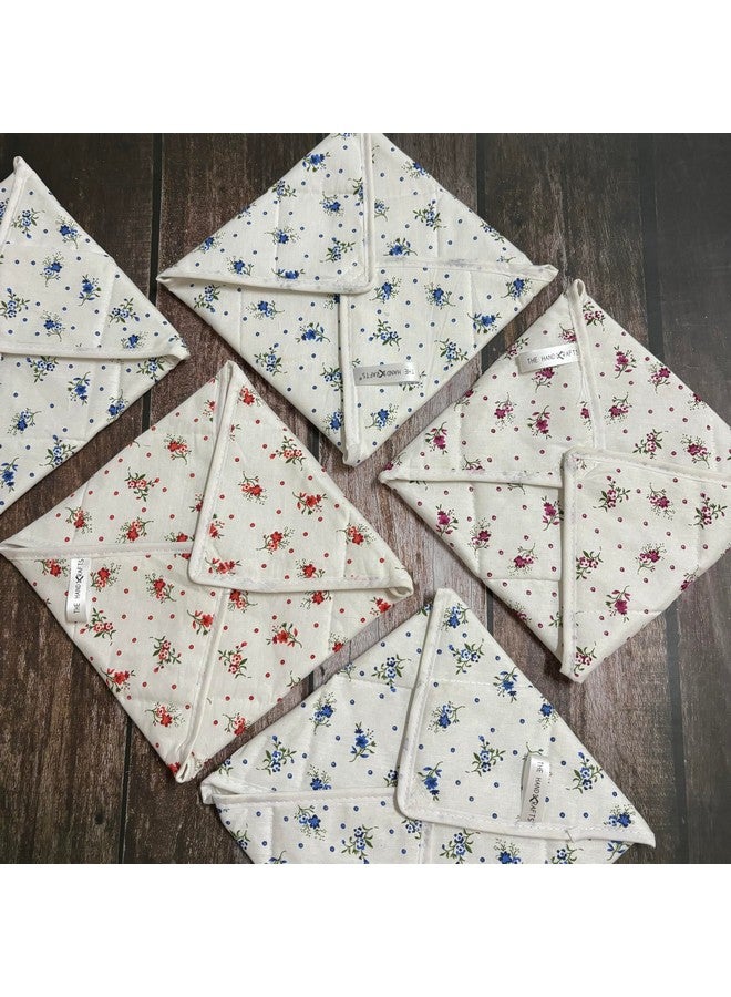 TheHandikrafts مجموعة TheHandikrafts من 5 أغطية روتي تشاباتي 100% قطن تقليدي لأغطية التورتيلا - Image 2