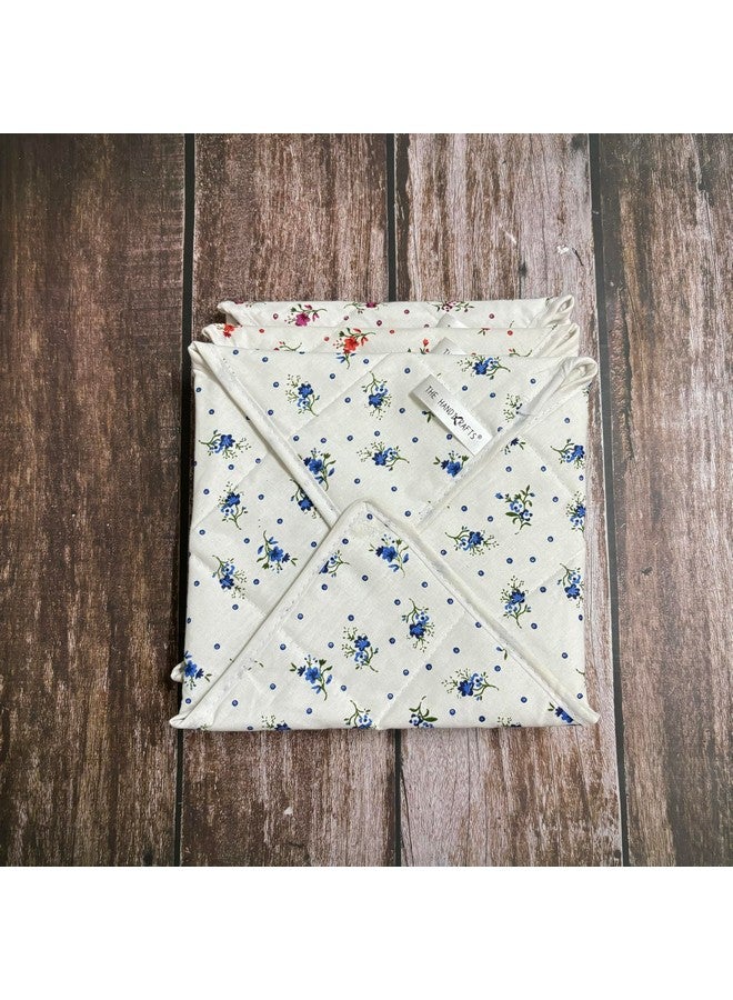 TheHandikrafts مجموعة TheHandikrafts من 5 أغطية روتي تشاباتي 100% قطن تقليدي لأغطية التورتيلا - Image 5