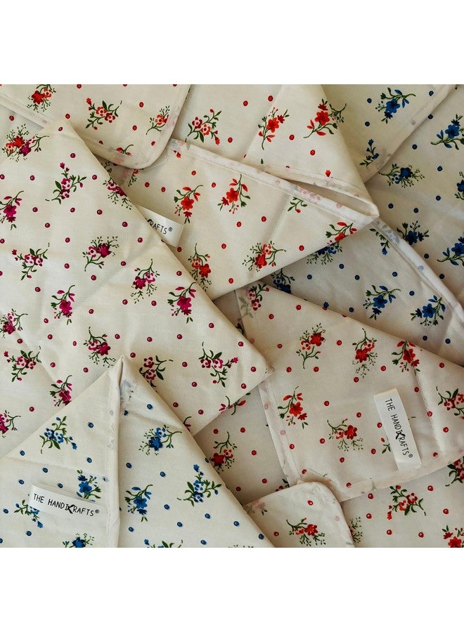 TheHandikrafts مجموعة TheHandikrafts من 5 أغطية روتي تشاباتي 100% قطن تقليدي لأغطية التورتيلا - Image 1