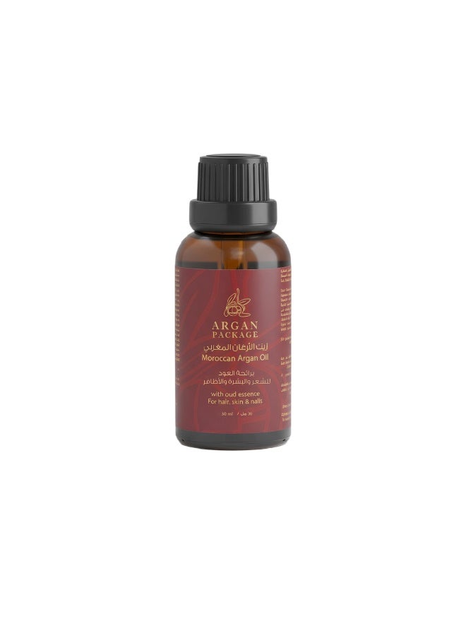 Argan Package – Pure Argan Oil for Hair & Skin with Luxurious Oud Scent – 30 ml