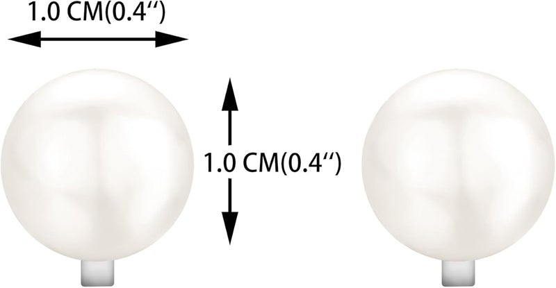 YOQUCOL Simulated Freshwater Pearl Clip On Earrings Not Pierced Elegant Stud Jewelry For Women - Image 2