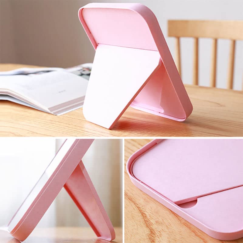 Mockery Multi-use Makeup Mirror, Foldable Simple Portable Princess Square Mirror Table Makeup Cosmetic Mirror for Women (Blue) - Image 5
