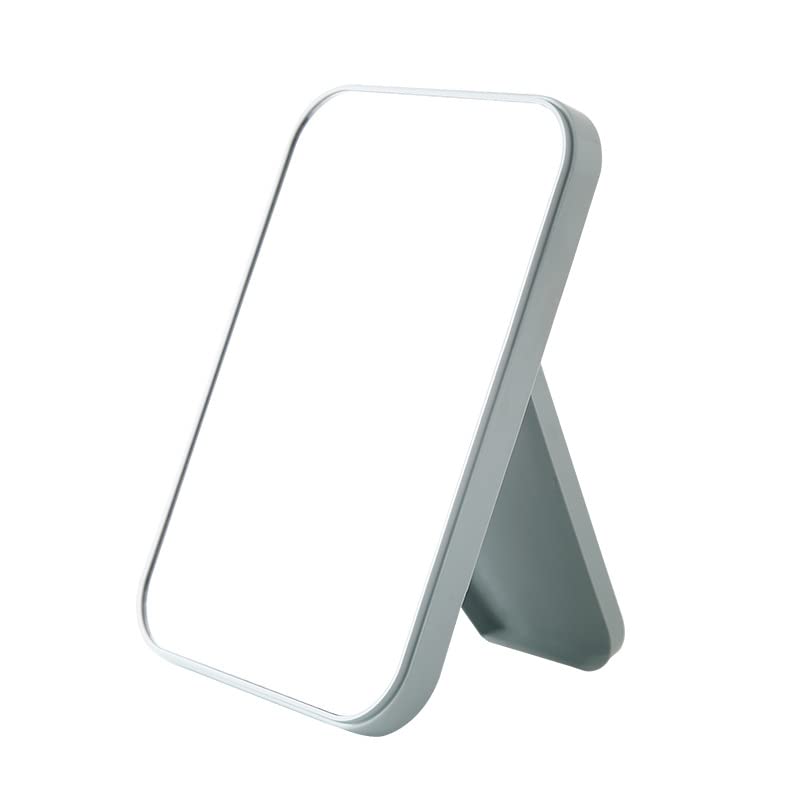 Mockery Multi-use Makeup Mirror, Foldable Simple Portable Princess Square Mirror Table Makeup Cosmetic Mirror for Women (Blue) - Image 1