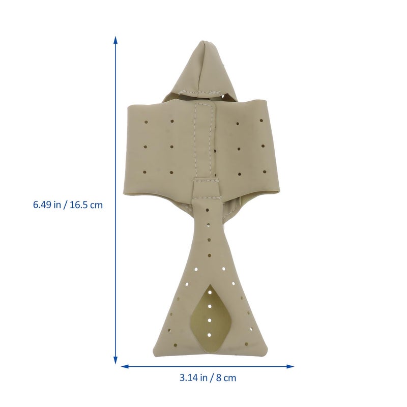 Hallux Valgus Bunion Corrector Strap Leather Thumb Appliance Apricot Yellow Medium Size 35 39 - Image 3