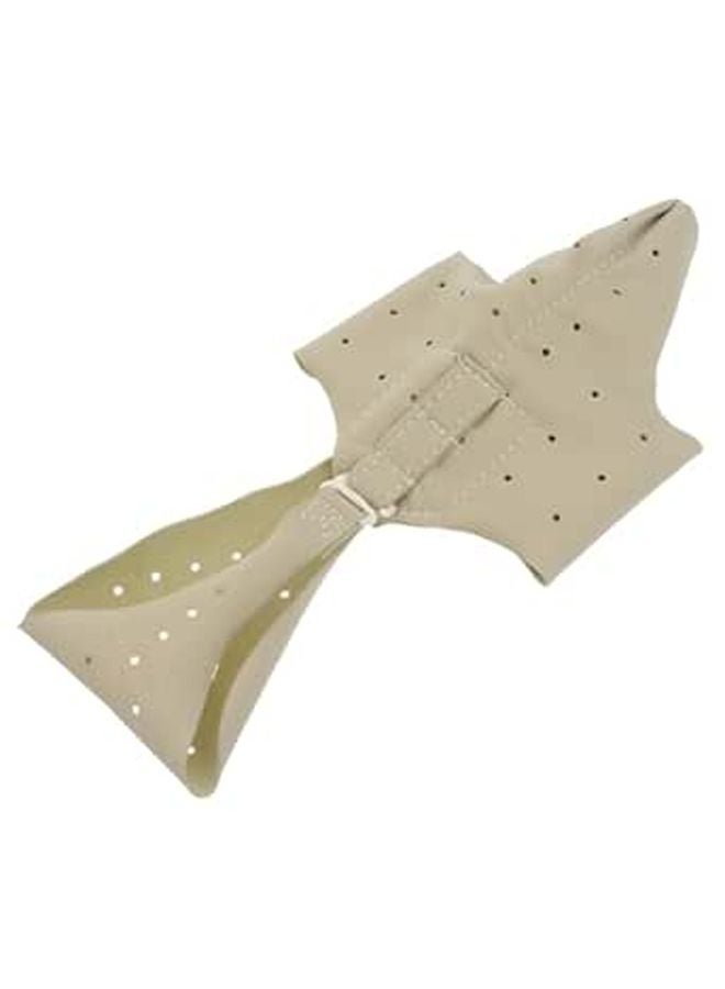 Hallux Valgus Bunion Corrector Strap Leather Thumb Appliance Apricot Yellow Medium Size 35 39 - Image 1