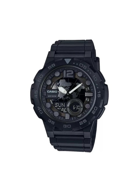Rubber Analog Watch AEQ-100W-1BVDF