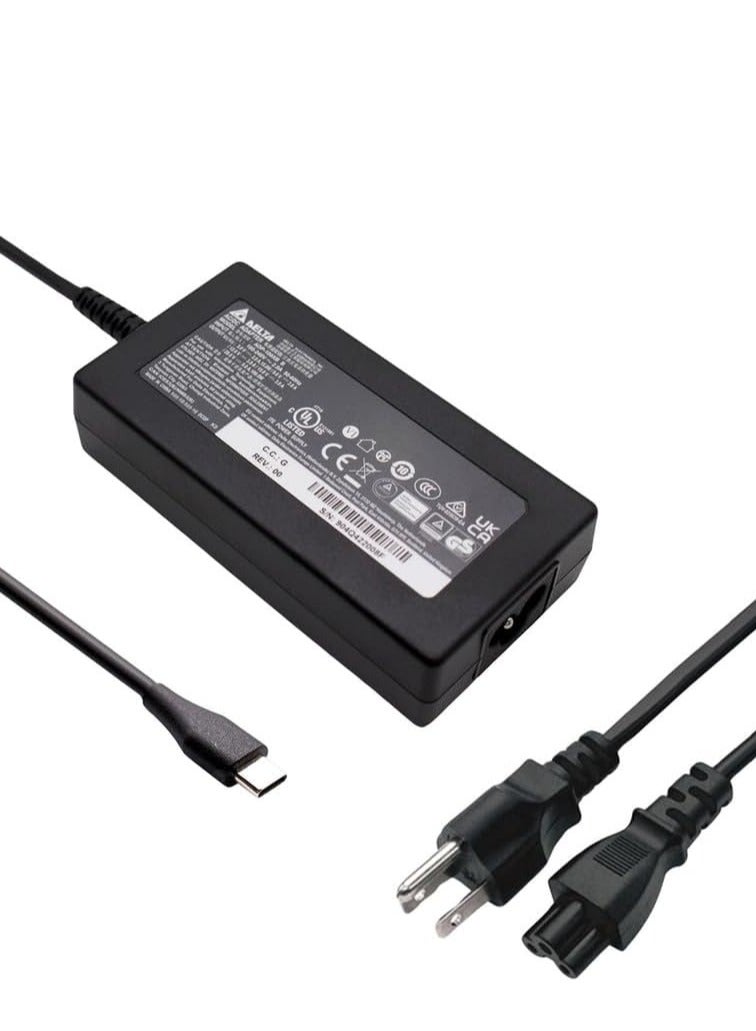 Terabyte Laptop Replacement Adapter for Lenovo 45W USB-C Type-C AC Replacement Adapter ADLX45YLC3A SA10E75841 00HM663 - Image 1