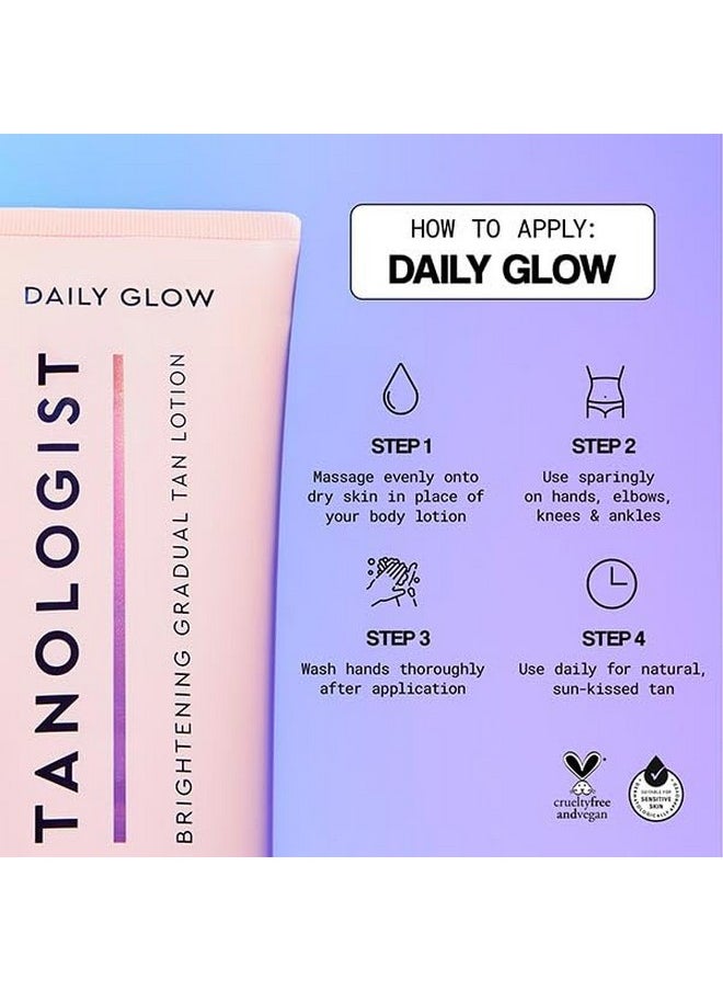 Tanologist Tanologist Brightening Daily Glow Body Lotion- Light To Medium, 8.45 fl. oz/250 ml Tube  - Image 5