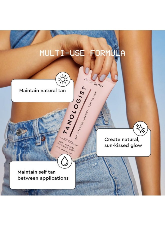 Tanologist Tanologist Brightening Daily Glow Body Lotion- Light To Medium, 8.45 fl. oz/250 ml Tube  - Image 4