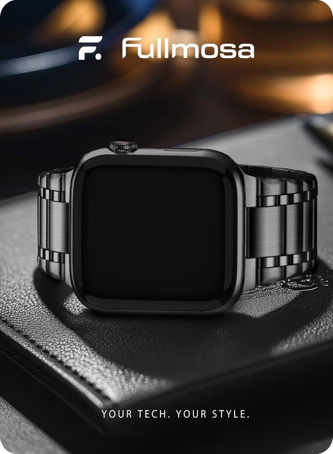 فولموزا سوار Fullmosa مع حافظة لساعة Apple Watch مقاس 42 مم من السلسلة 11 و10 - Image 2
