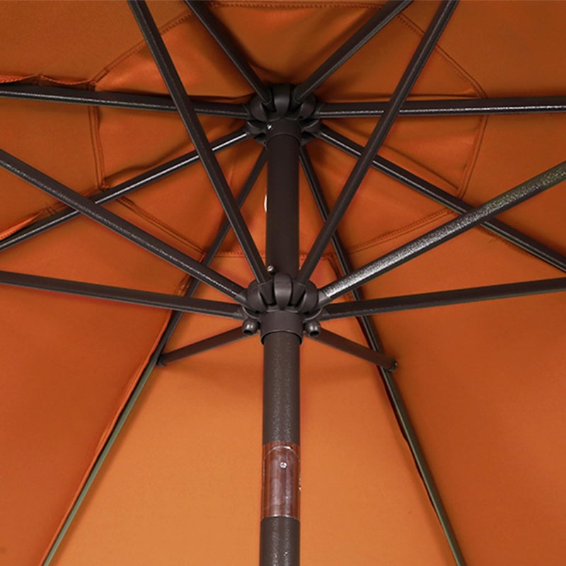 Blissun 9FT Patio Umbrella, Outdoor Table Umbrella, Yard Umbrella, Market Umbrella with 8 Sturdy Ribs, Push Button Tilt and Crank, Rust - Image 3