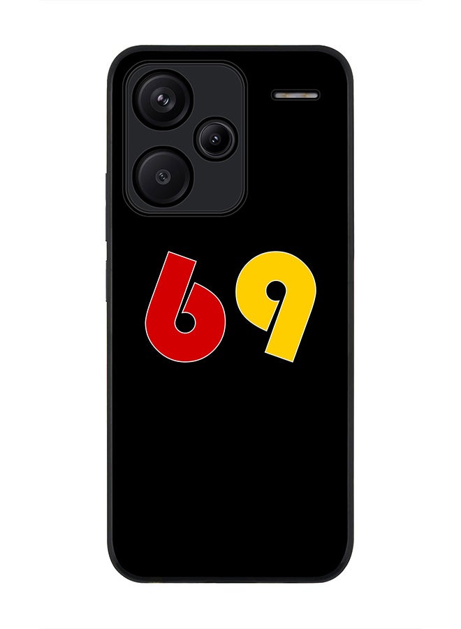 Stylizedd Rugged Black Edge Case for Xiaomi Redmi Note 13 Pro Plus, Slim fit Soft Case Flexible Rubber Edges Anti Drop TPU Gel Thin Cover -  No. 69 - Image 1