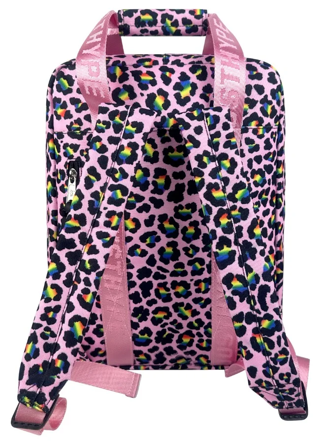 JUST HYPE Boxy Backpack - Pink Disco Leopard
