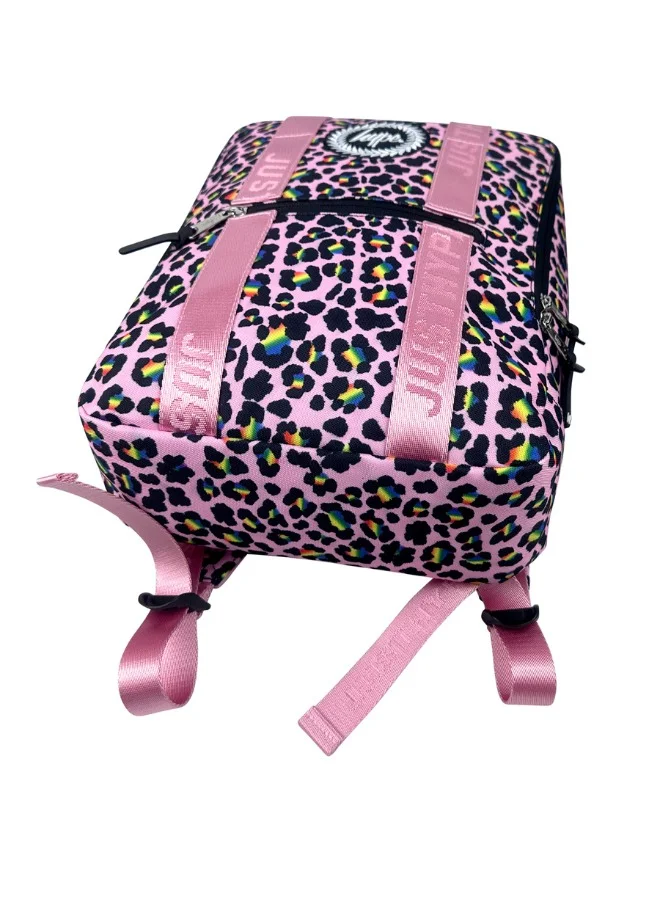 JUST HYPE Boxy Backpack - Pink Disco Leopard