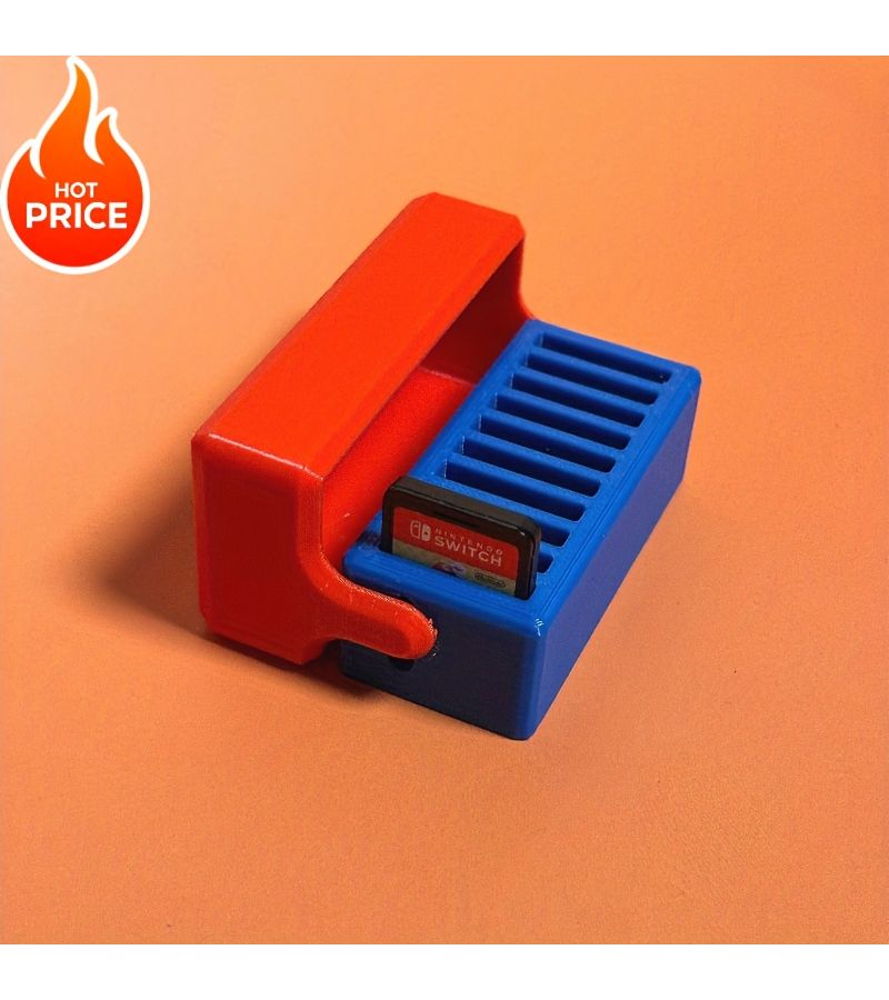 Red And Blue 10 Game Card Case for Switch 1 and 2 - Image 4