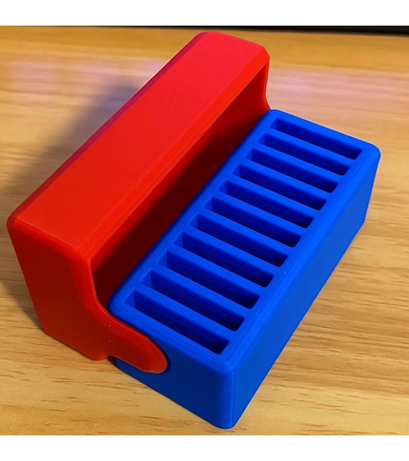 Red And Blue 10 Game Card Case for Switch 1 and 2 - Image 5