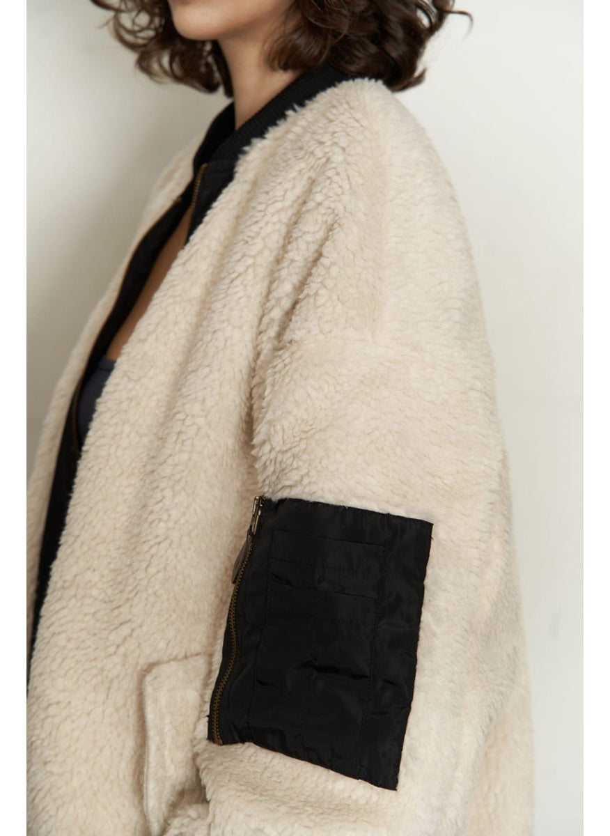 Mai Collection Black Reversible Coat  - Image 5