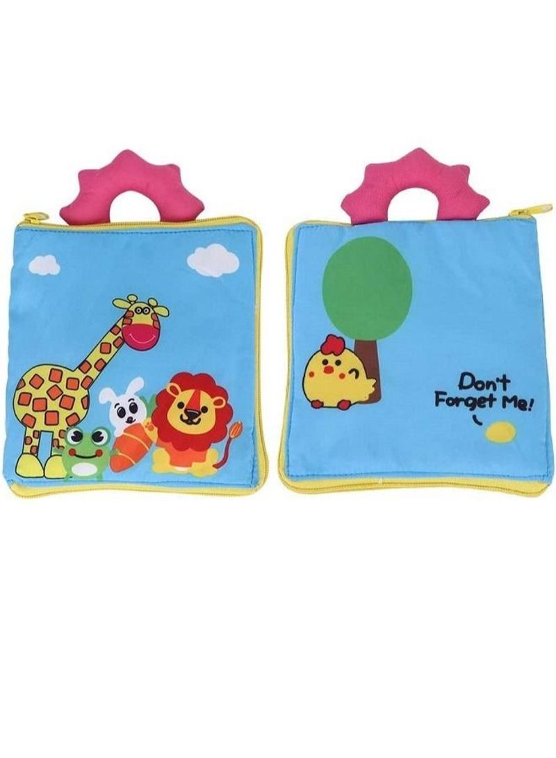NIBEMINENT Intelligence Development Toy for Babies Toddlers (Cartoon Zipper Cloth Book） - Image 5