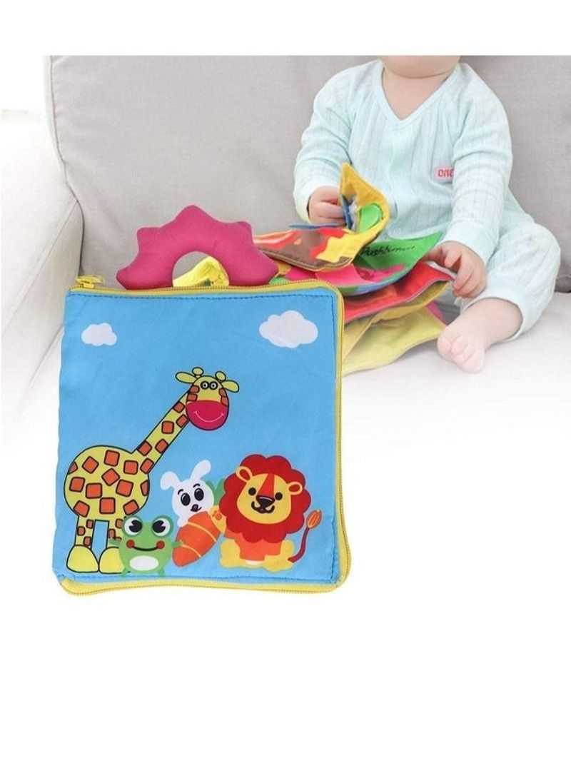 NIBEMINENT Intelligence Development Toy for Babies Toddlers (Cartoon Zipper Cloth Book） - Image 4