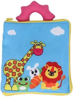 NIBEMINENT Intelligence Development Toy for Babies Toddlers (Cartoon Zipper Cloth Book）  - Image 1