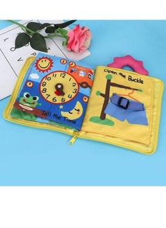 NIBEMINENT Intelligence Development Toy for Babies Toddlers (Cartoon Zipper Cloth Book）  - Image 2