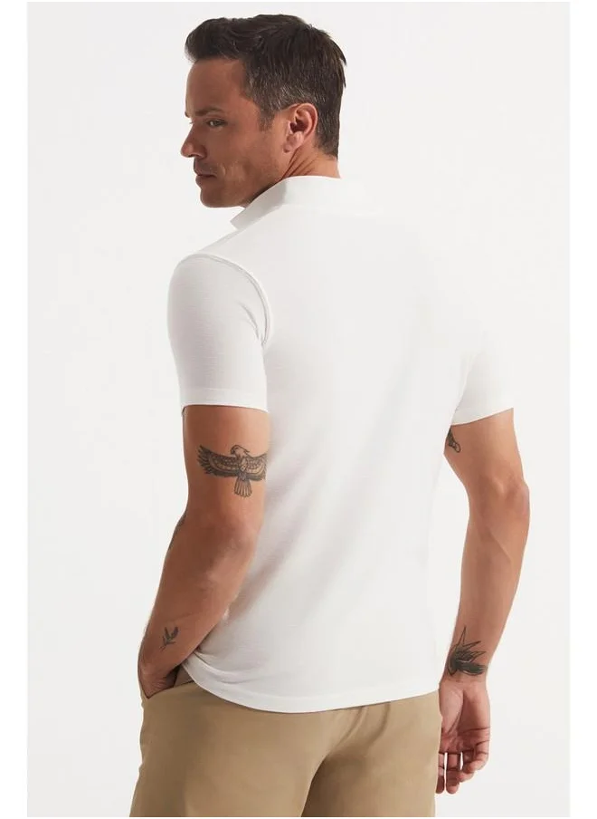 JUNE June Men Necked T-Shirt White